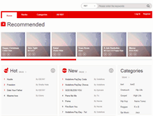 Tablet Screenshot of callertunes.vodafone.com.gh