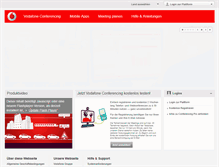 Tablet Screenshot of conferencing.vodafone.de