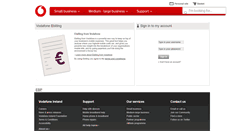 Desktop Screenshot of ebilling.vodafone.ie