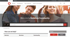 Desktop Screenshot of forum.vodafone.co.uk