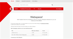 Desktop Screenshot of homepages.vodafone.co.nz